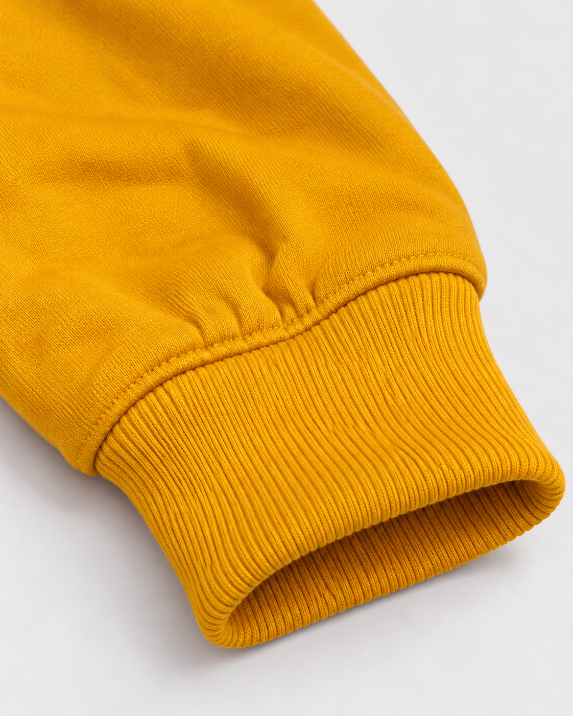 BRATMA Unisex Adult Solid Mustard Hooded Sweatshirt | Cotton Blend Fleece | Regular Fit | Long Sleeves | Front Pocket | Mustard