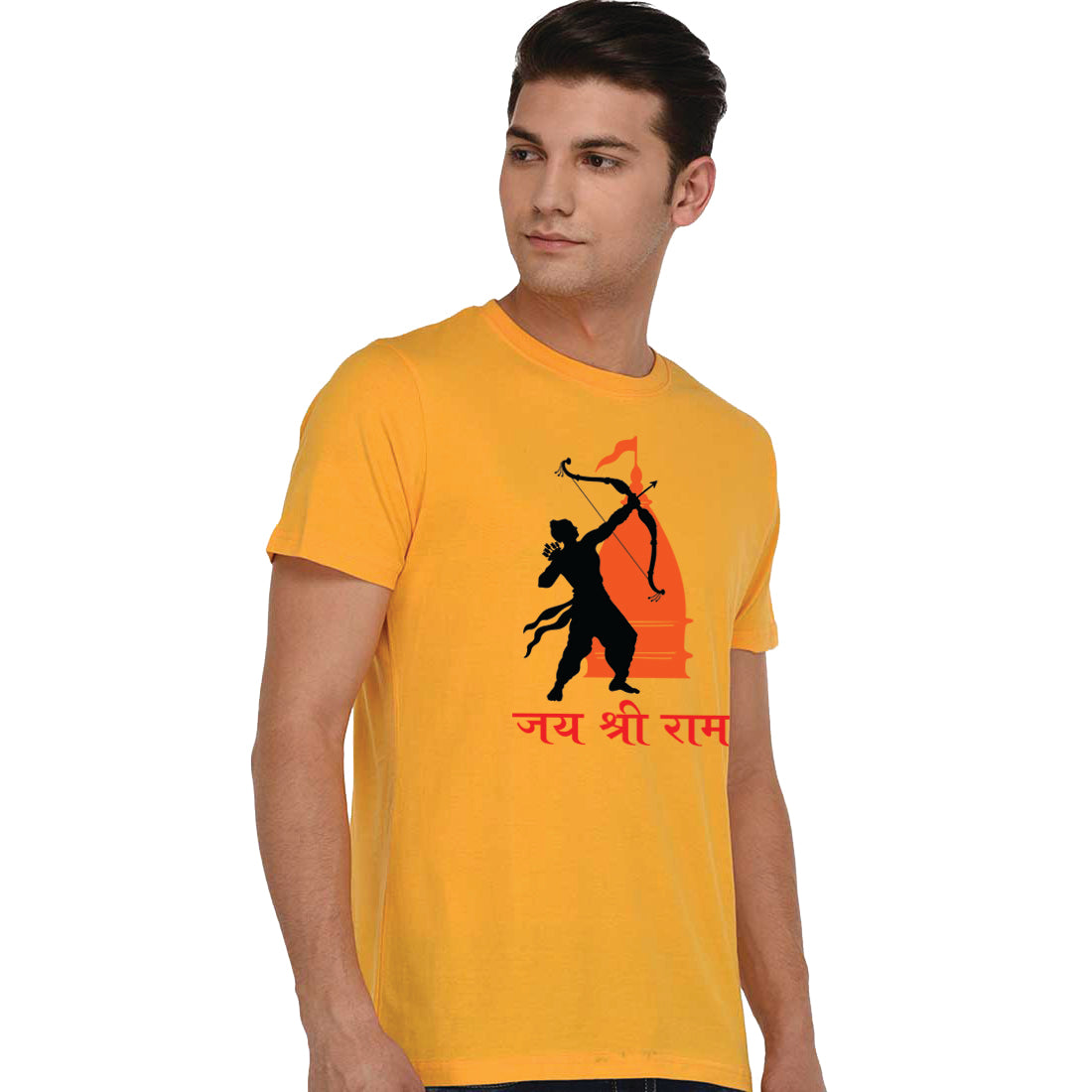 Bratma Jai Shree Ram Printed Mens T-Shirt