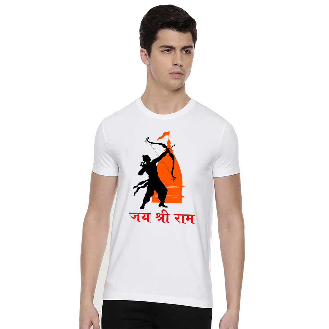 Bratma Jai Shree Ram Printed Mens T-Shirt