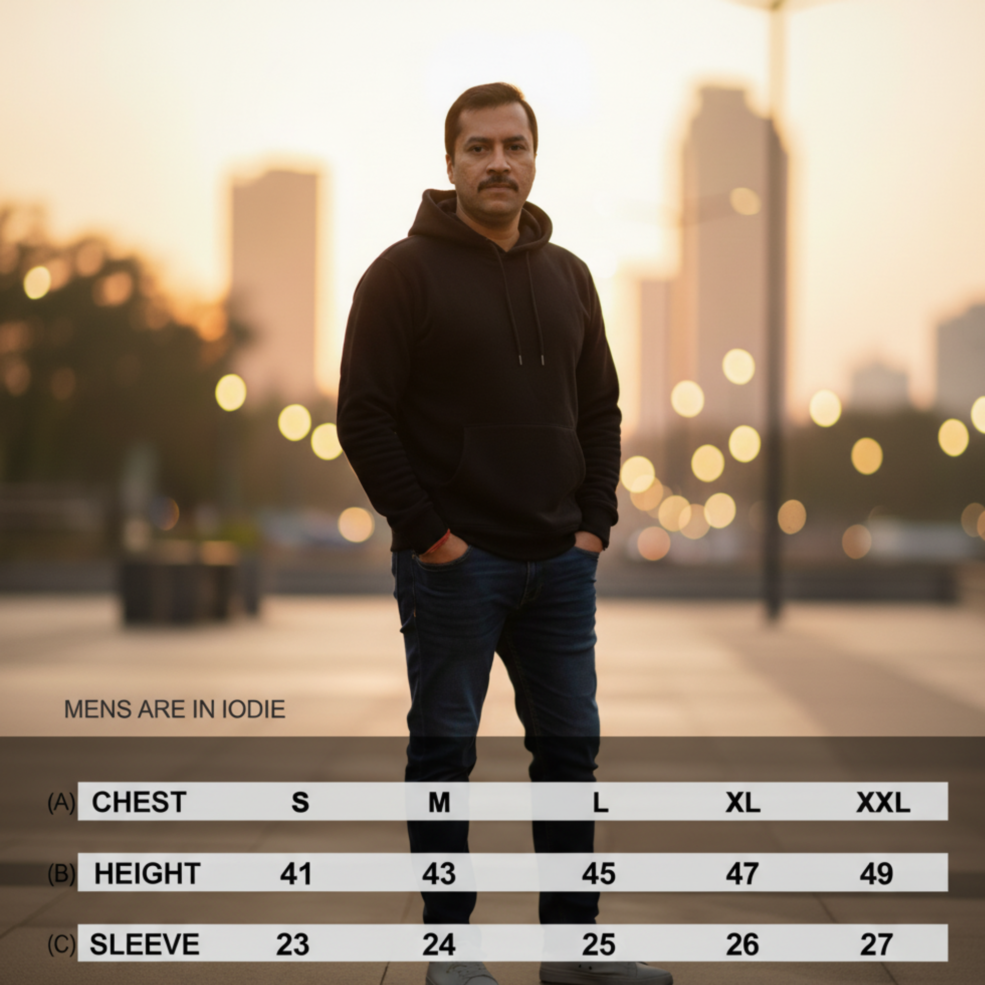 FRONT BACK GRAPHICS PRINTED HOODIE FOR MAN