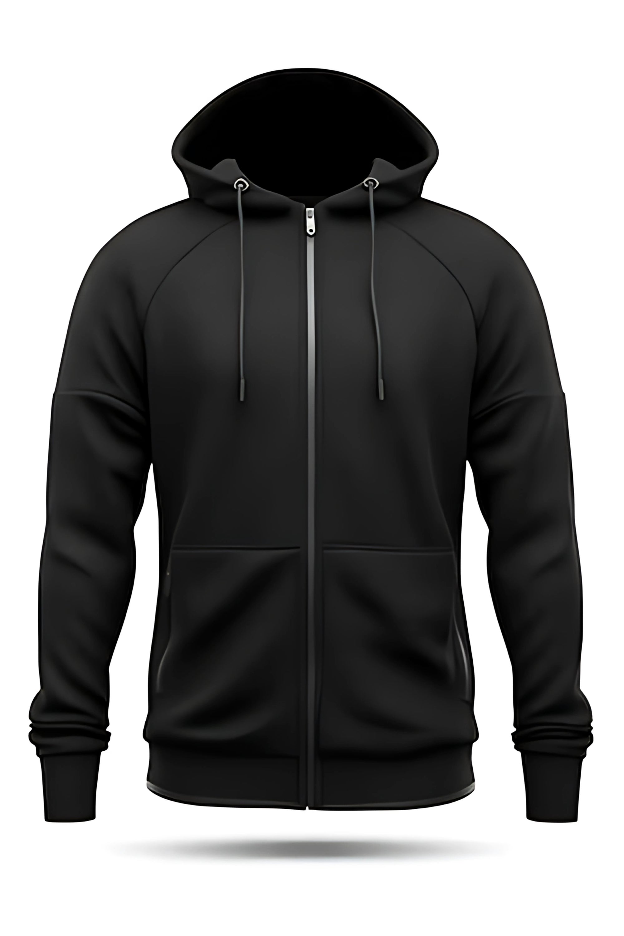 Solid Color Hoodie for Men Full Sleeve Hooded Sweatshirt