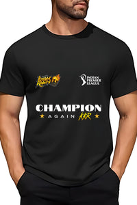IPL KKR Champion T-Shirt, Purple, Soft Stretchable Polyester, Cricket Fan Jersey, Indian Premier League