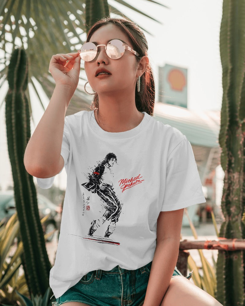 MJ King of Pop Graphics Printed Tshirt