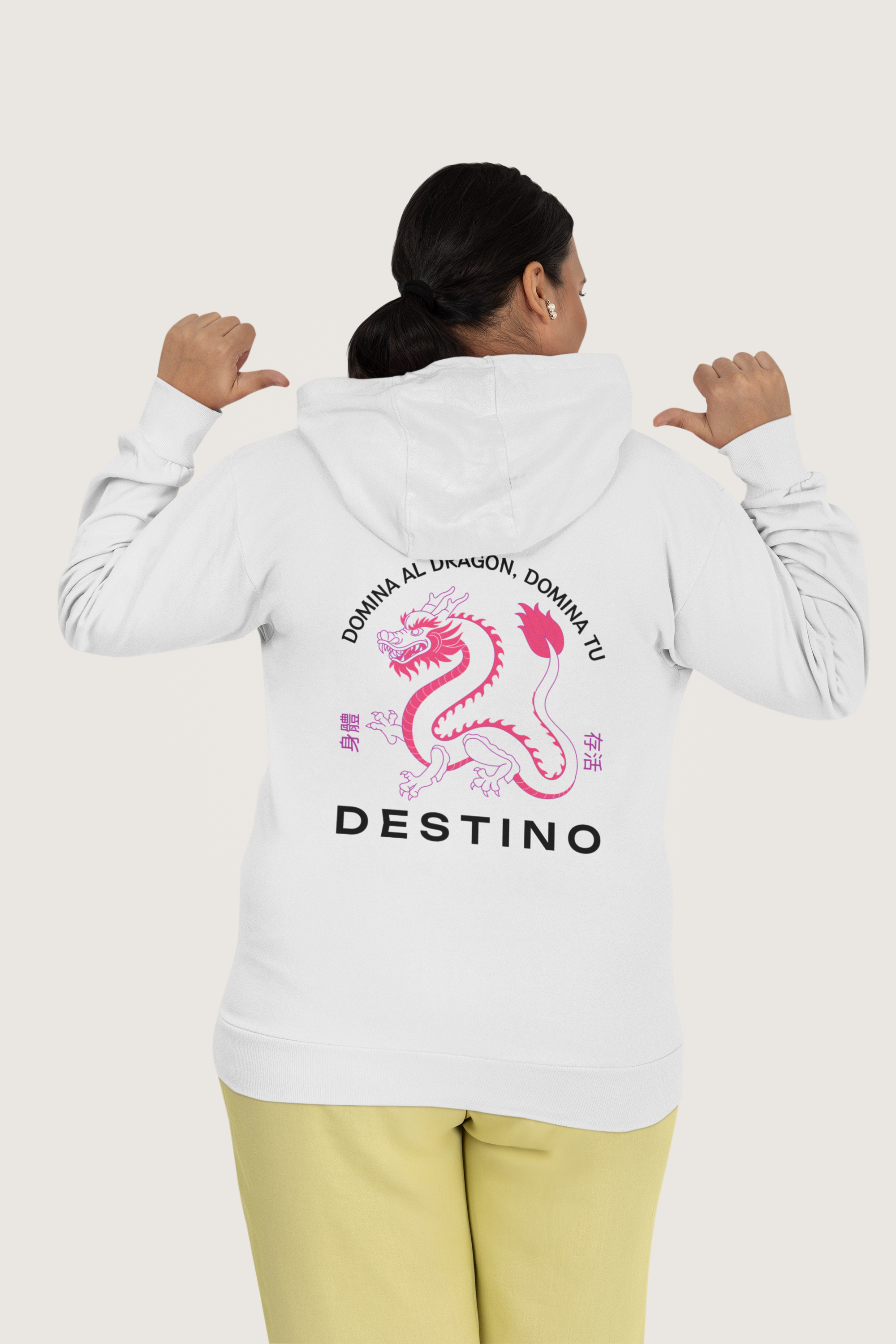 DRAGON GRAPHICS FRONT BACK PRINTED HOODIE FOR UNISEX