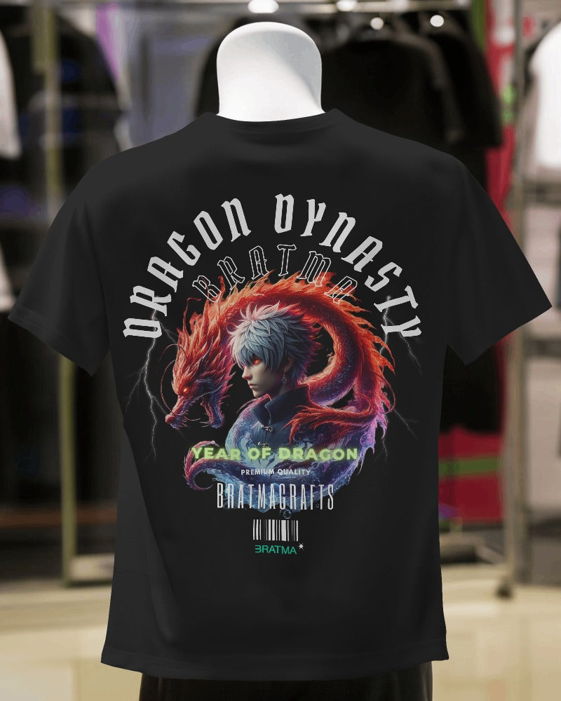 backside dragon printed Tshirt