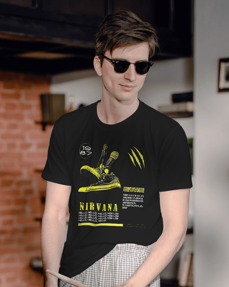 NIRVANA BAND POSTER TSHIRT