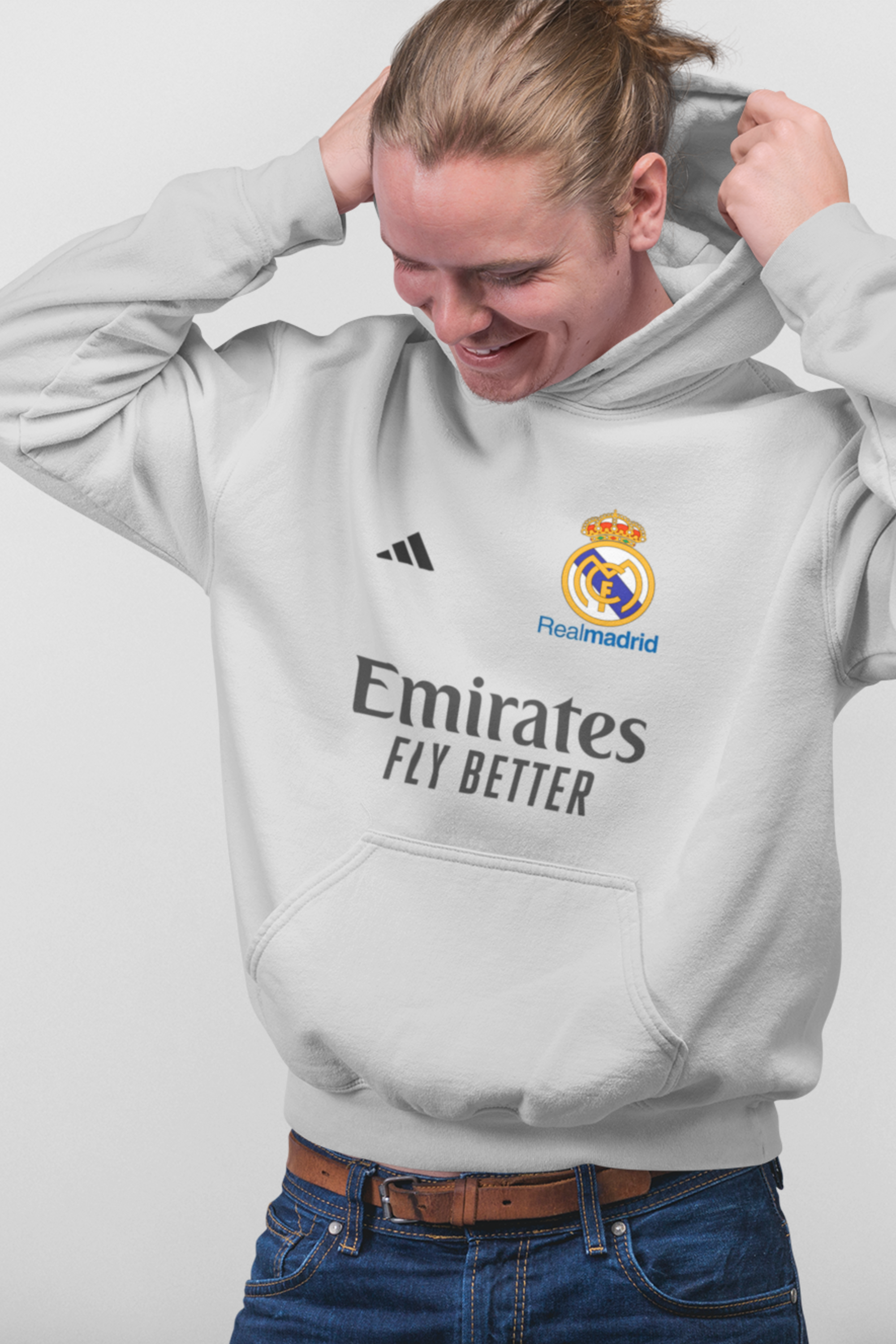 REAL MADRID HOODIE BY BRATMA, Melange Color