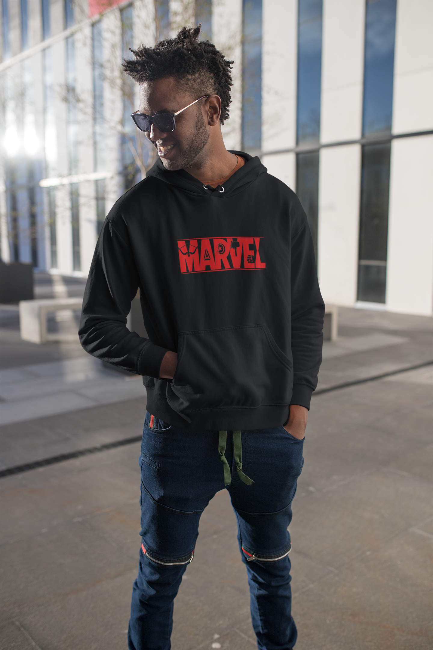 MARVEL UNISEX FRONT BACK GRAPHICS PRINTED HOODIE FOR MAN/WOMEN