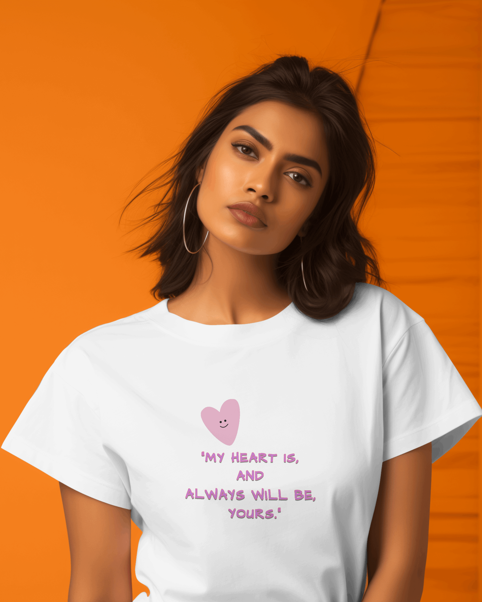 Heart Quote Tshirt For Women