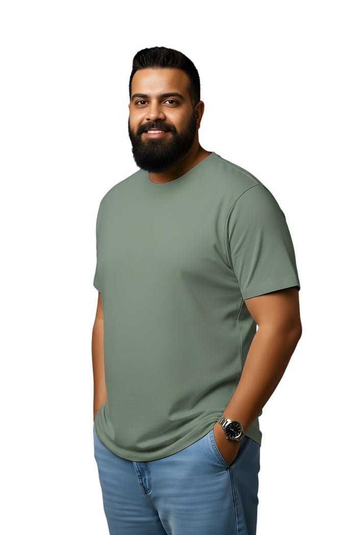 BRATMA Men's Plus Size T-Shirt – Olive
