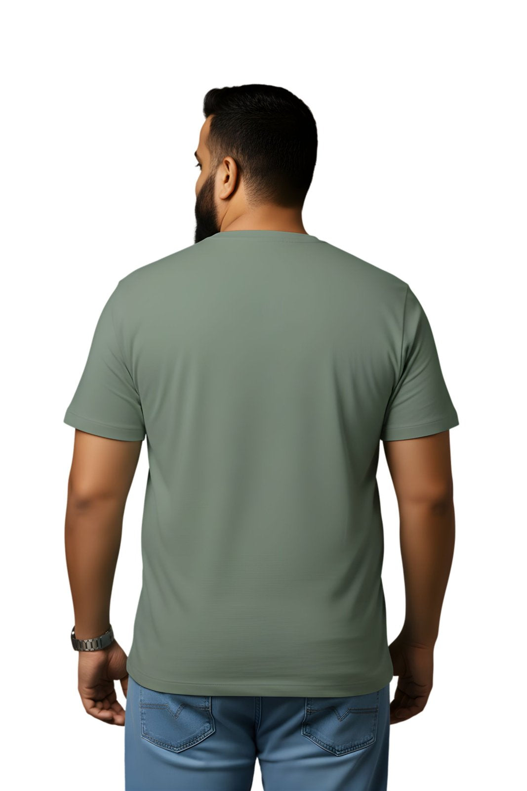 BRATMA Men's plus size t-shirt Olive