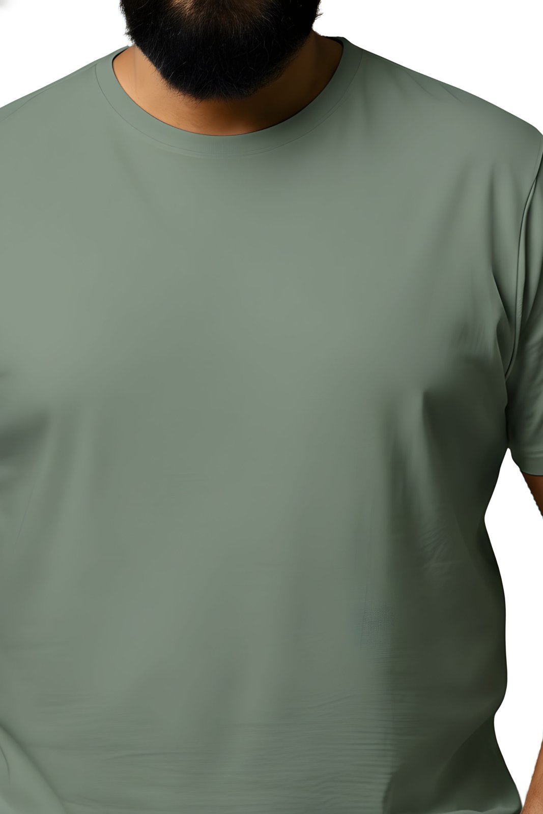 BRATMA Men's plus size t-shirt Olive
