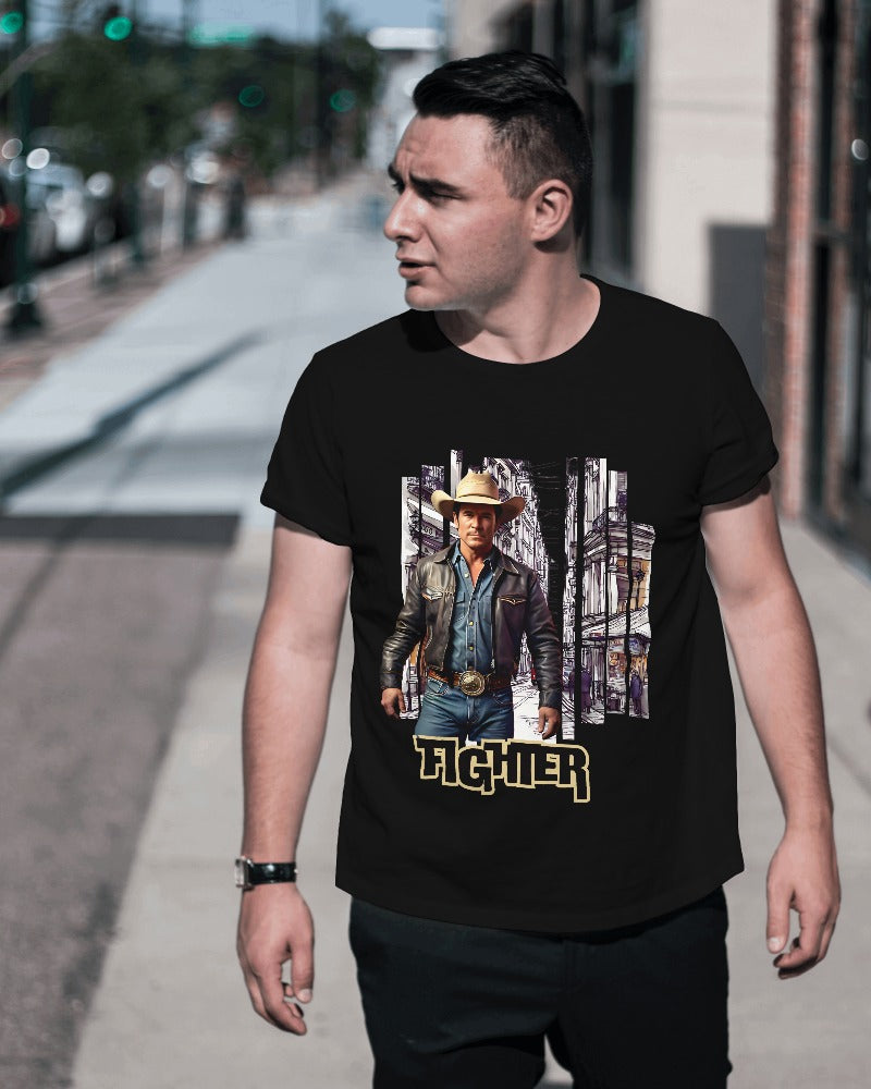 Western Vintage Design printed Tshirt