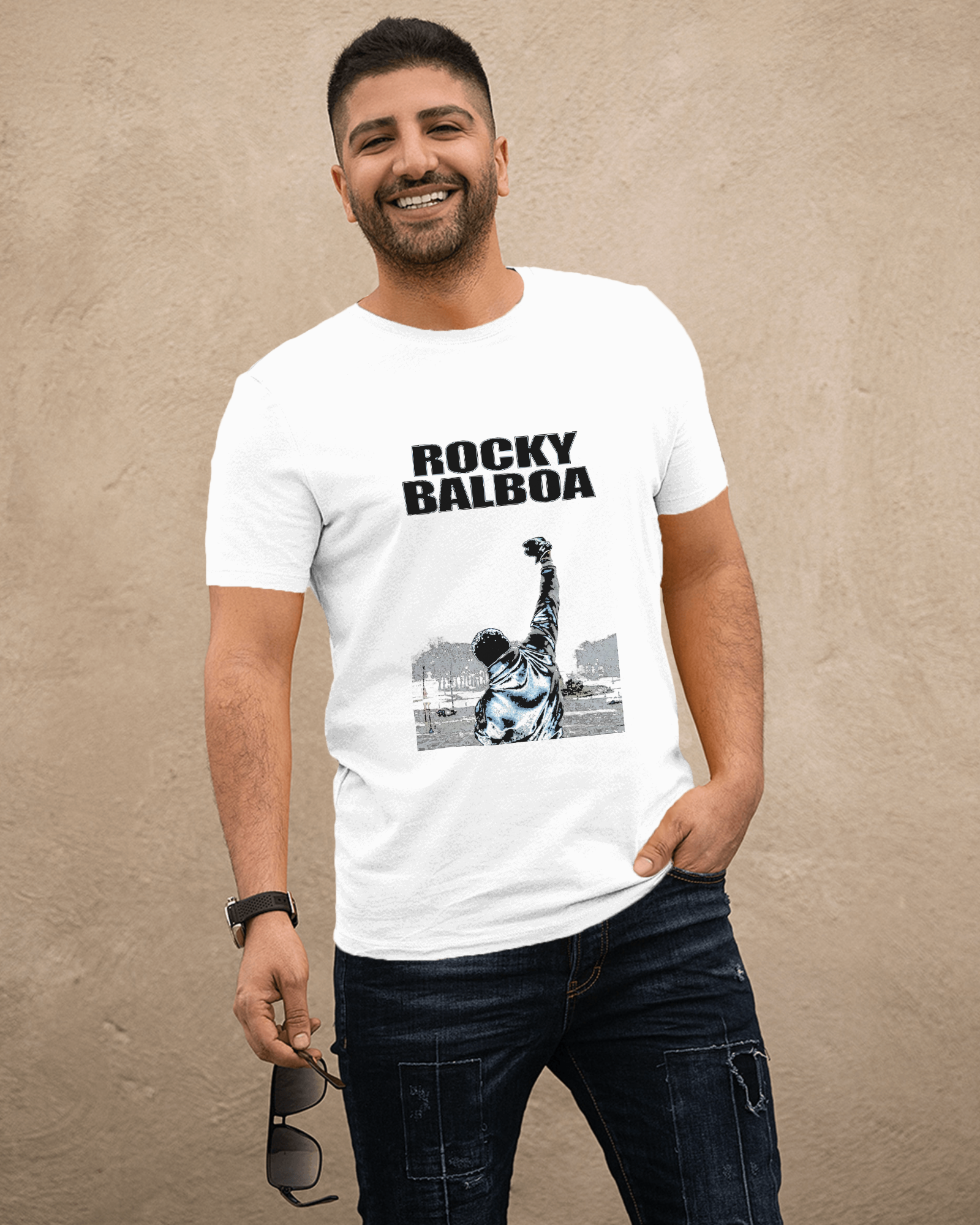 "ROCKY BALBOA" Poster Printed Tshirt