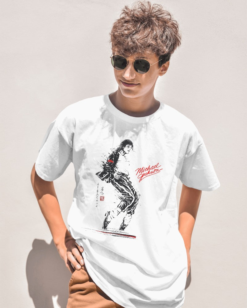 MJ King of Pop Graphics Printed Tshirt