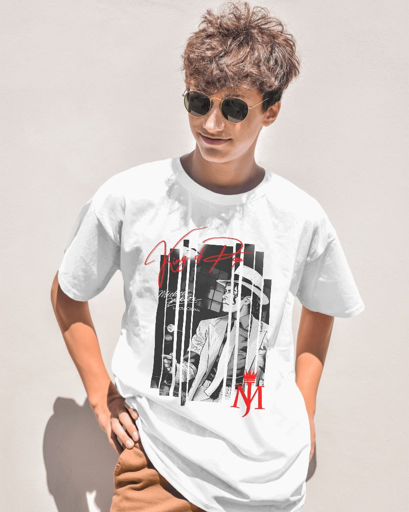 MJ King of Pop Graphics Printed Tshirt Black