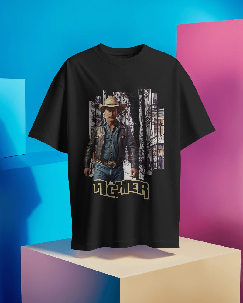 Western Vintage Design printed Tshirt