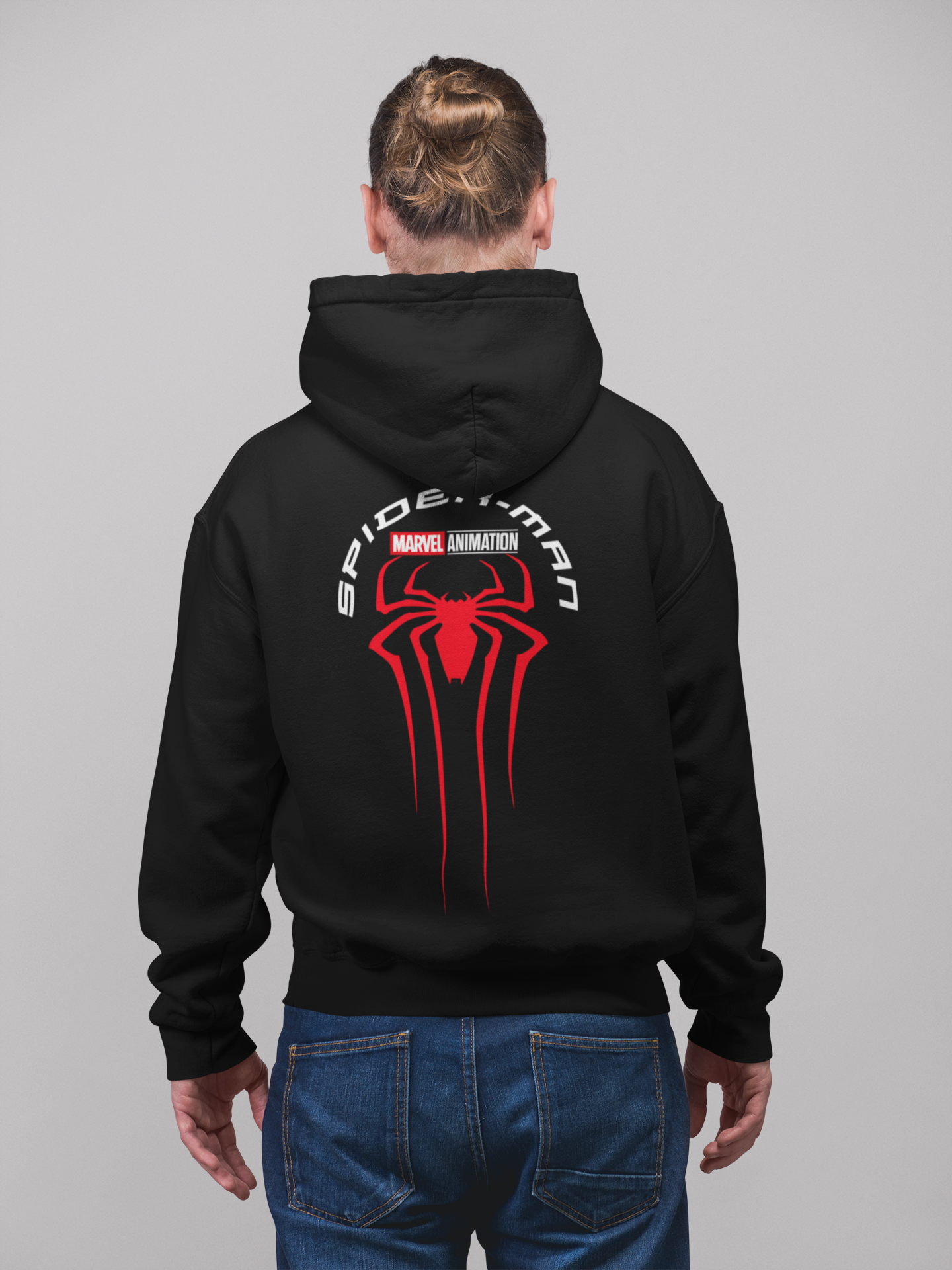 SPIDER-MAN FRONT BACK GRAPHICS PRINTED HOODIE FOR MAN/WOMEN