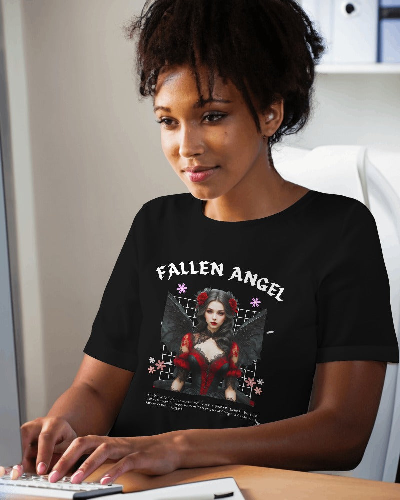 Angel Anime Design Printed tshirt