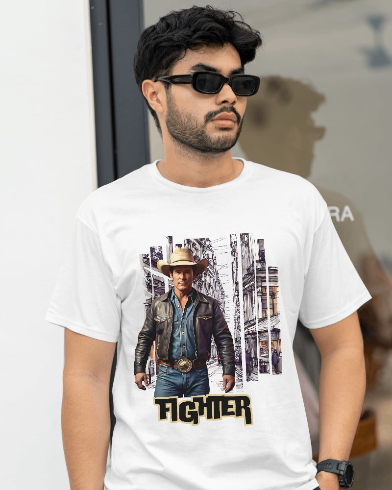 Western Vintage Design printed Tshirt