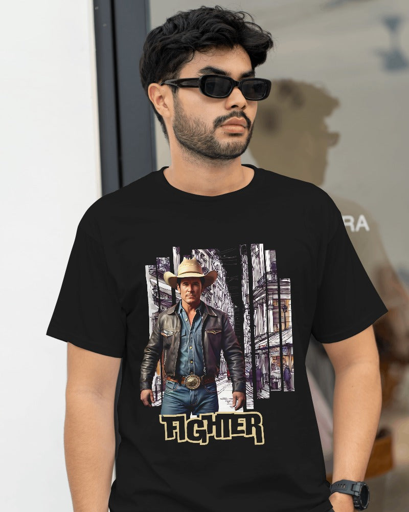 Western Vintage Design printed Tshirt