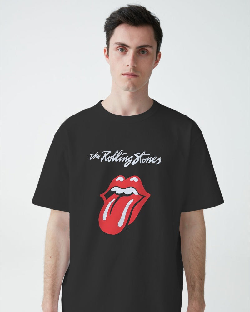 The Rolling Stone Music Band Graphics Tshirt Black