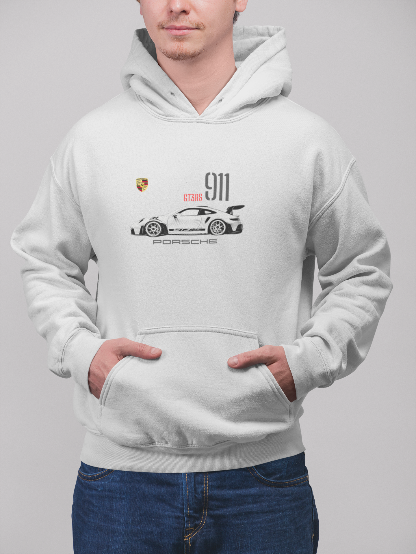 911 PORSCHE HOODIE BY BRATMA, Melange Color