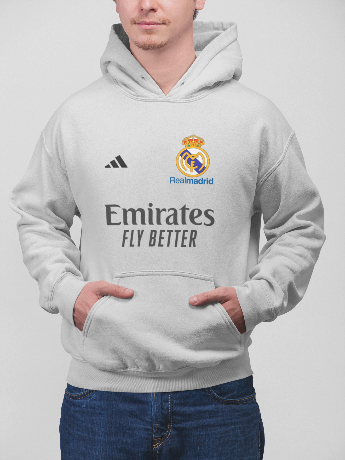 REAL MADRID HOODIE BY BRATMA, Melange Color