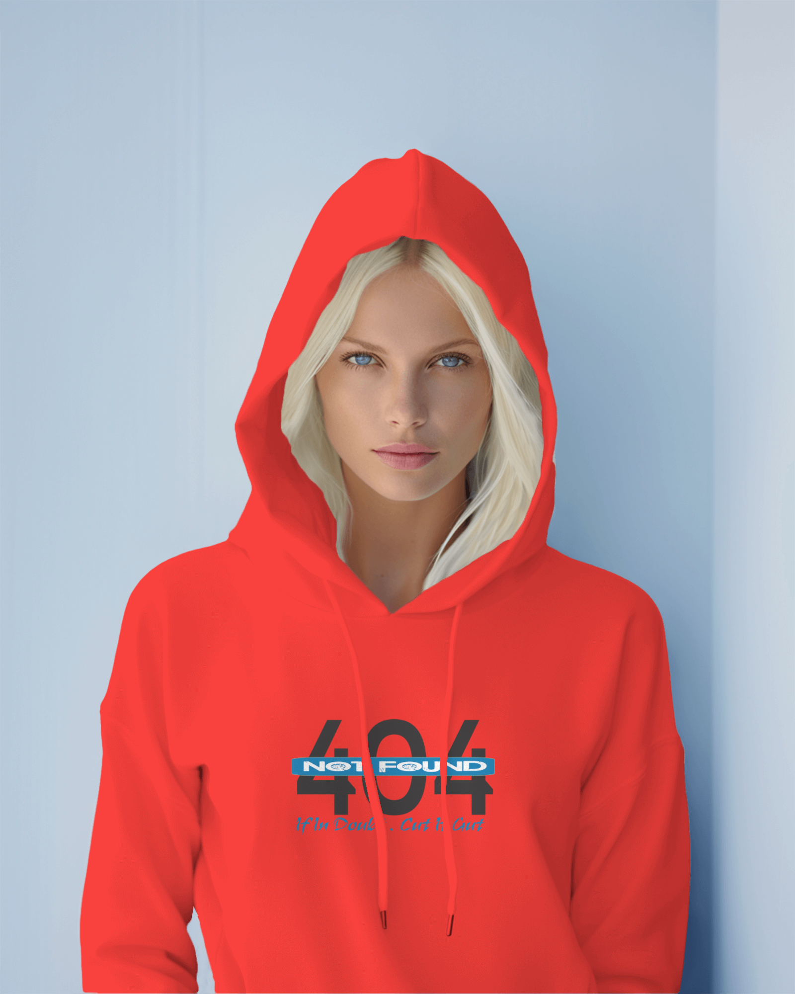404 Page Printed on hoodies RED Colour| New Arrivals