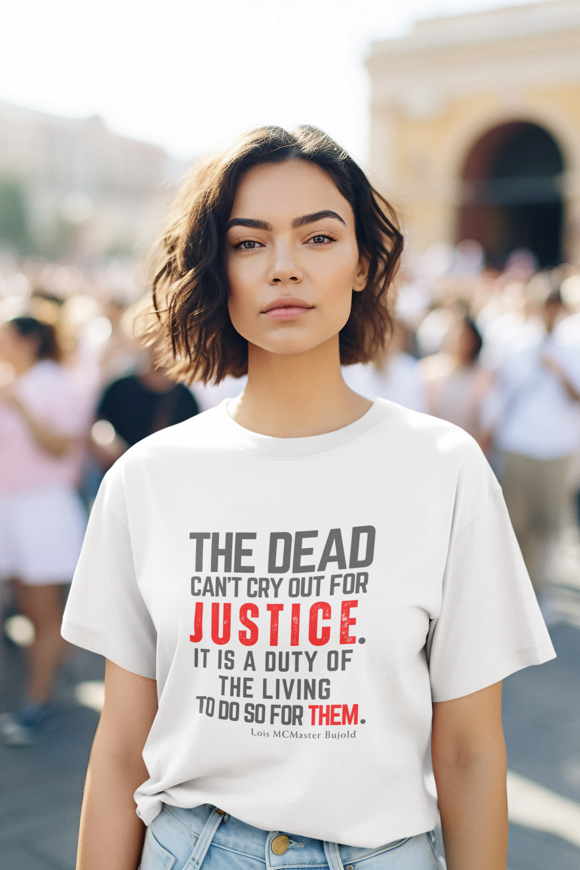 JUSTICE QUOTED TSHIRT FOR YOUTH