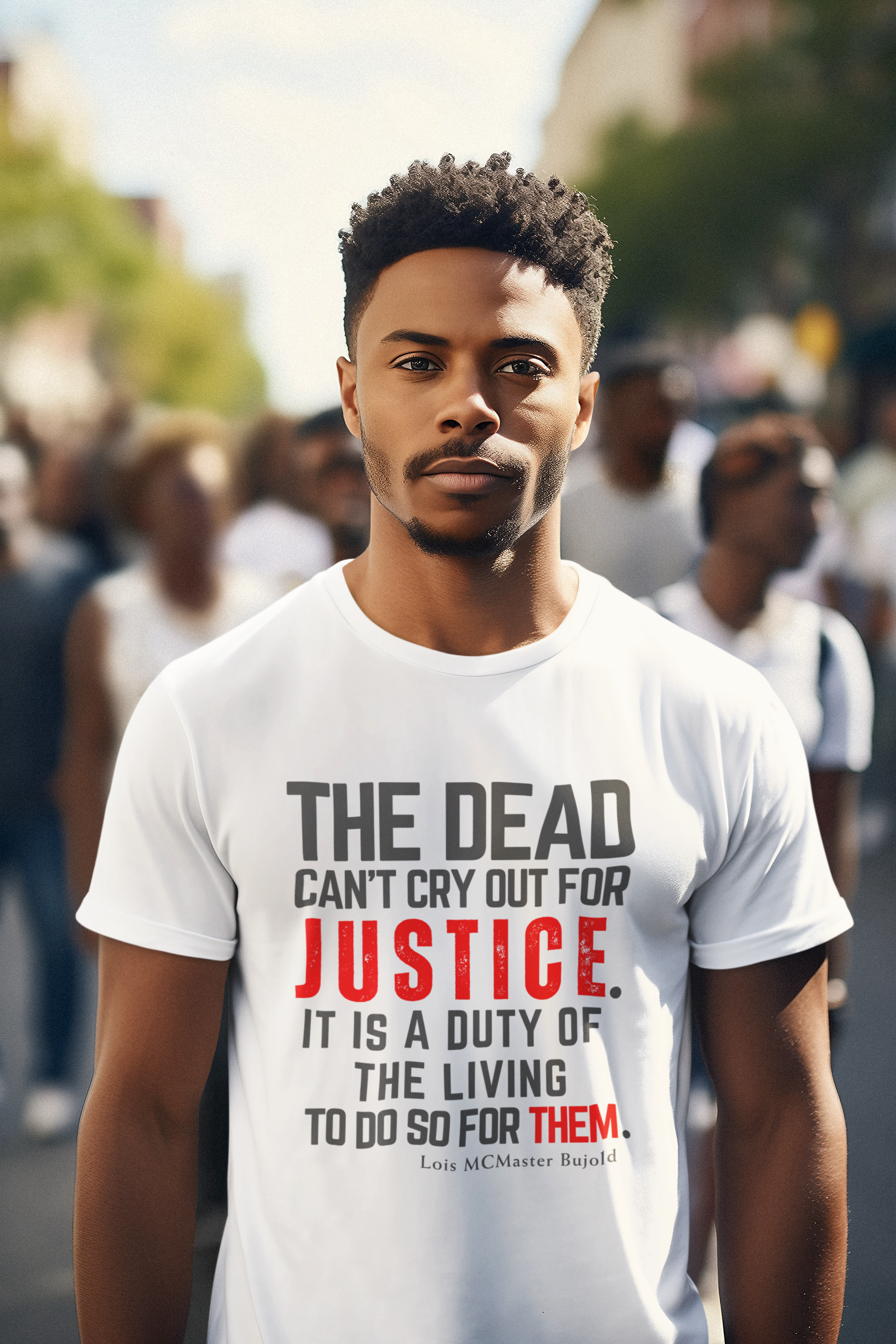 JUSTICE QUOTED TSHIRT FOR YOUTH