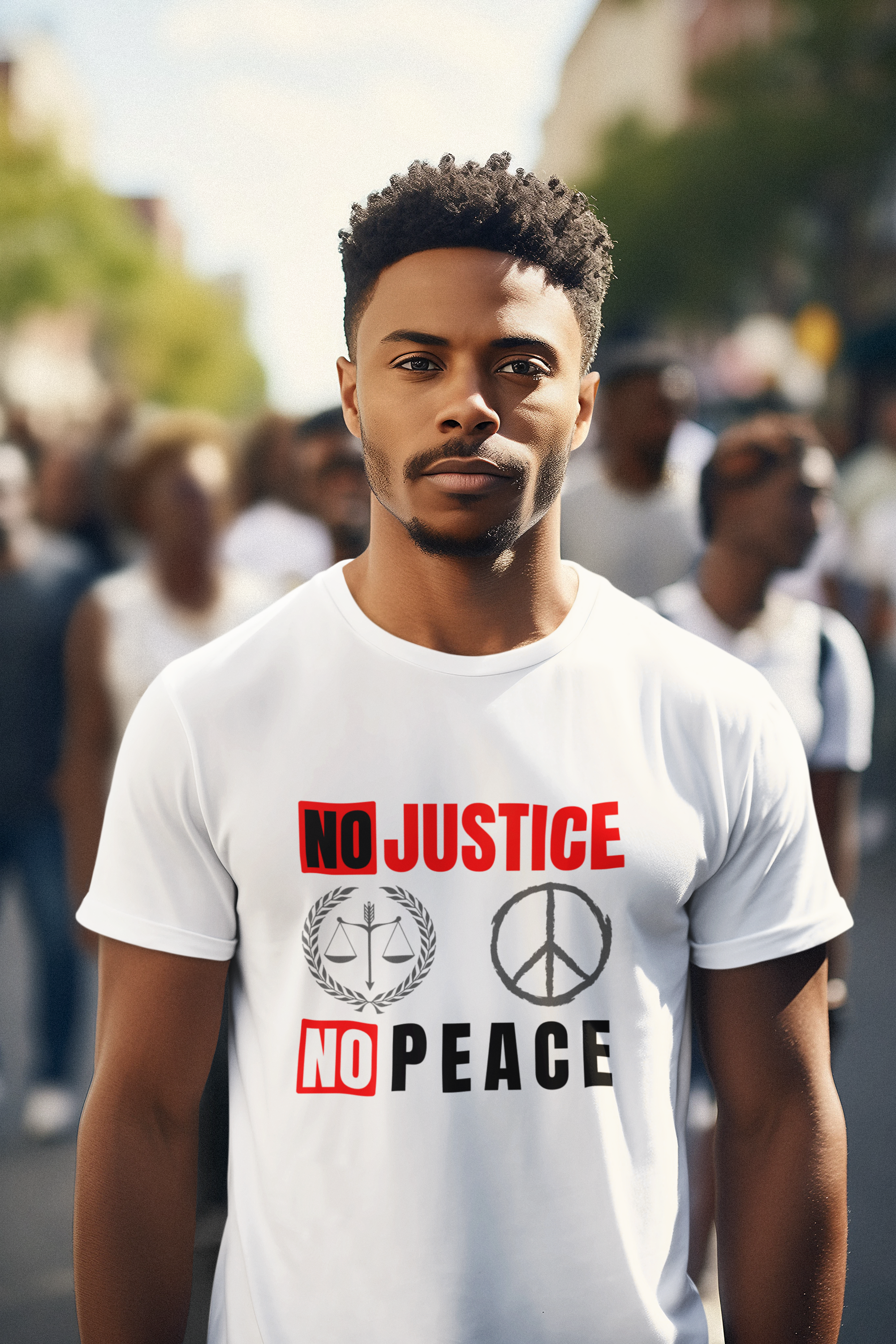 We Want Justice " No Justice No Peace" Tshirt