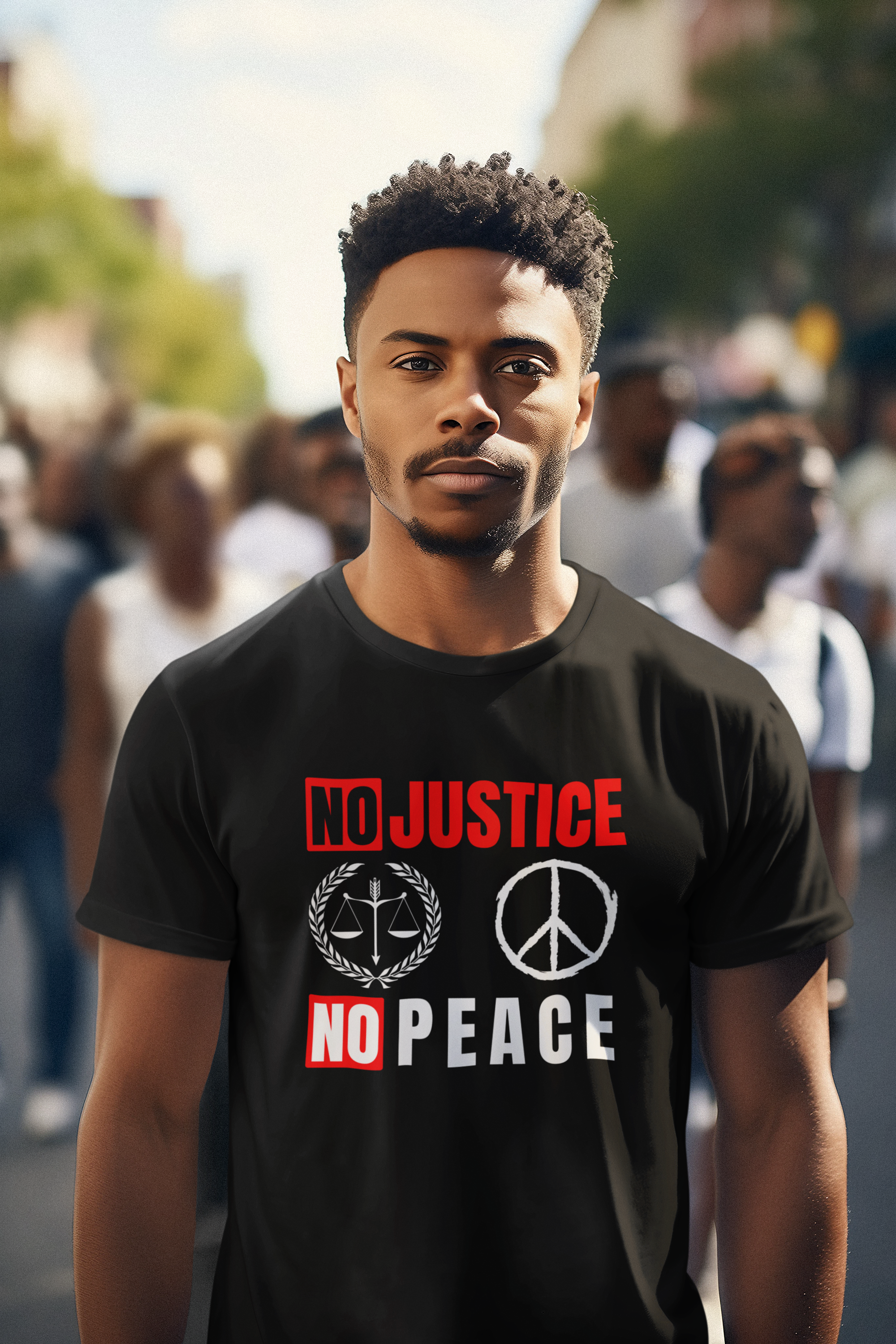 We Want Justice " No Justice No Peace" Tshirt