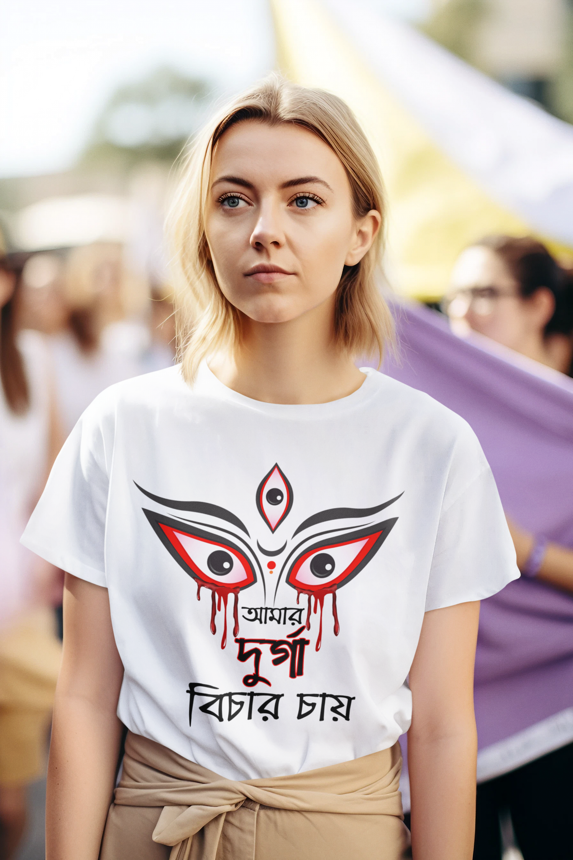 We Want Justice "আমার দুর্গা বিচার চায়" Tshirt