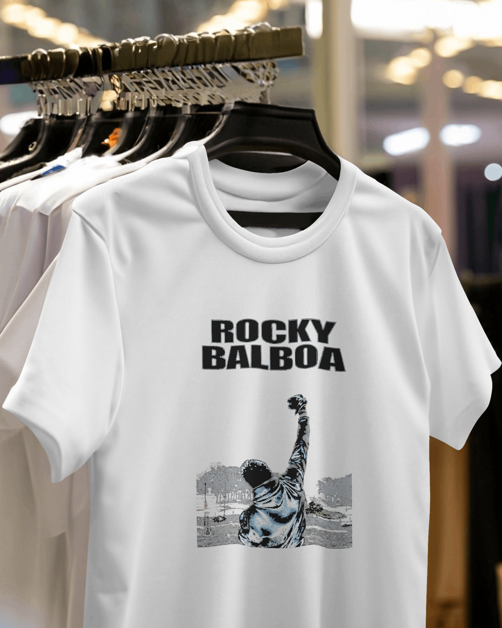 "ROCKY BALBOA" Poster Printed Tshirt