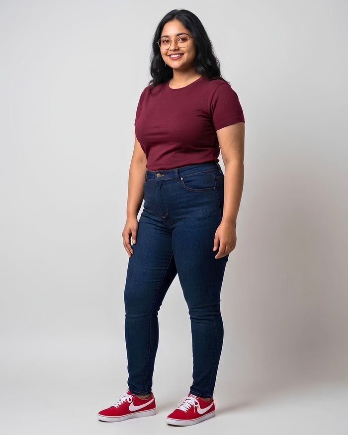 BRATMA Women's Plus Size T-Shirt – Maroon