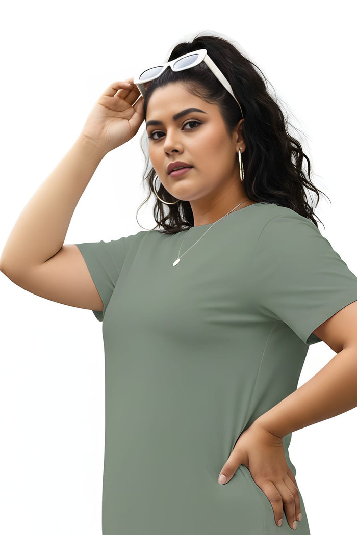 BRATMA Women's Plus Size T-Shirt – Olive