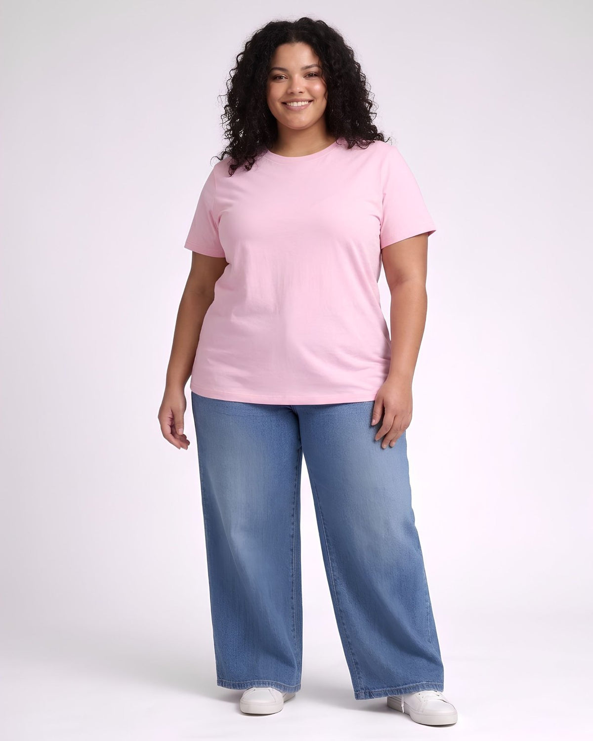 BRATMA Women's plus size t-shirt Pink