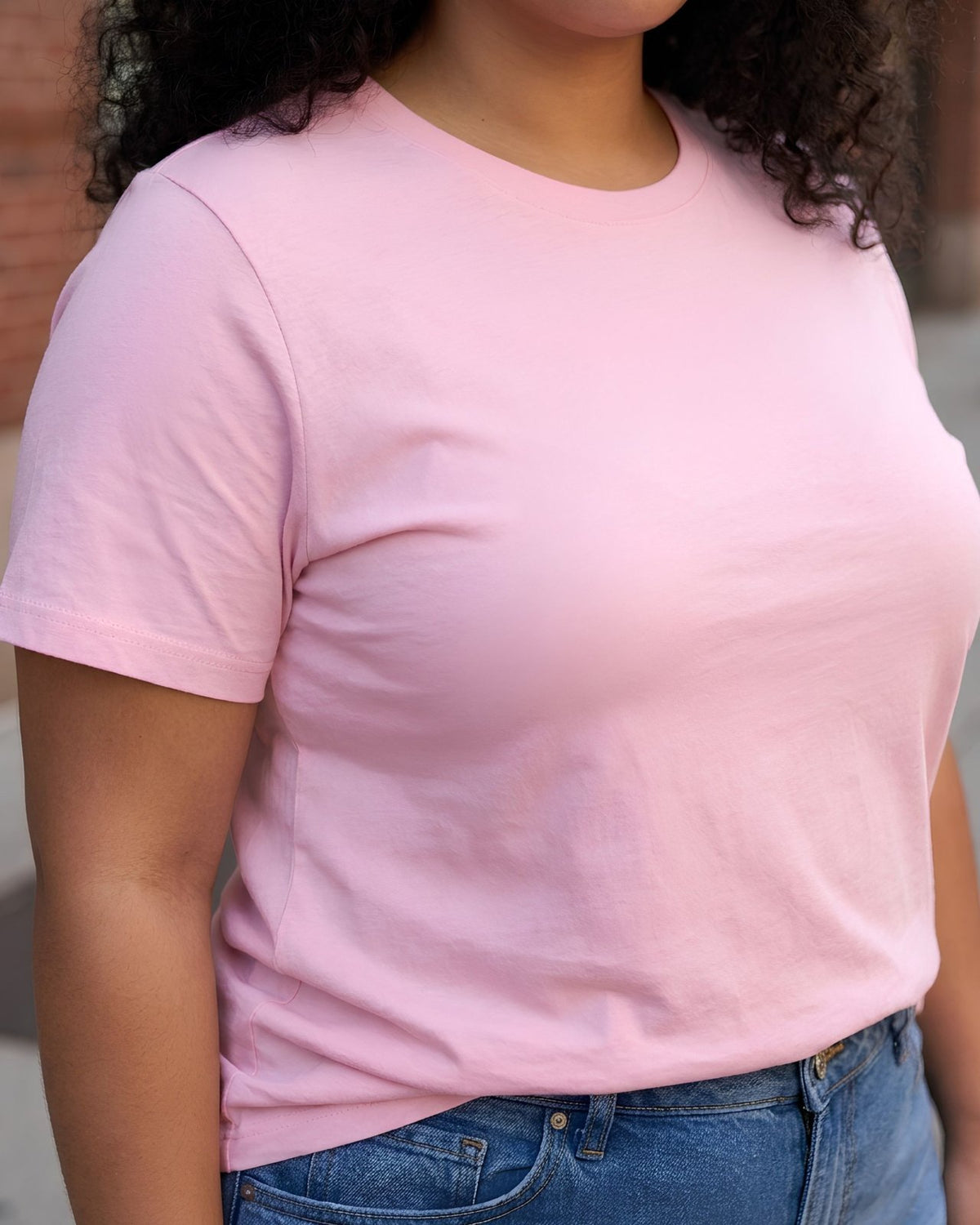 BRATMA Women's plus size t-shirt Pink