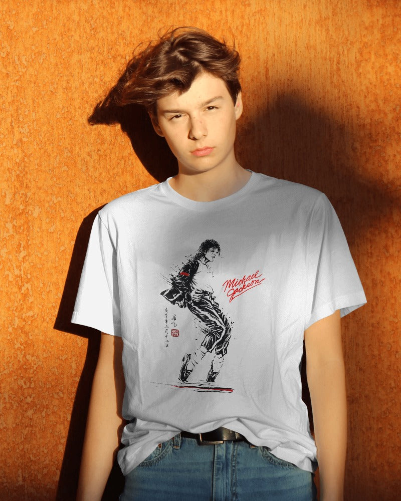 MJ King of Pop Graphics Printed Tshirt