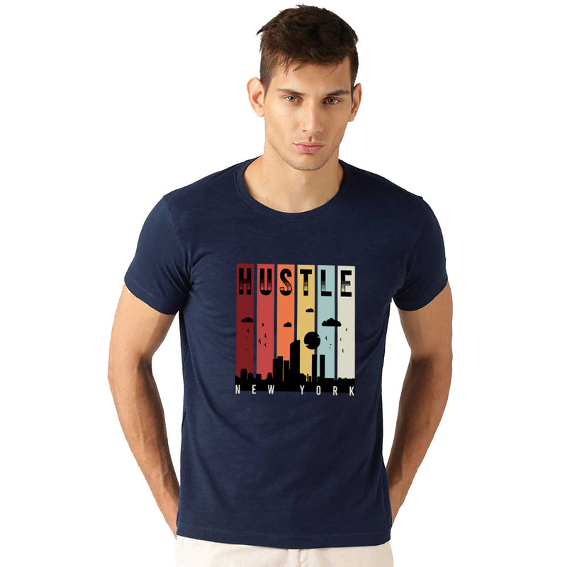 Hustle Printed Men T-Shirt