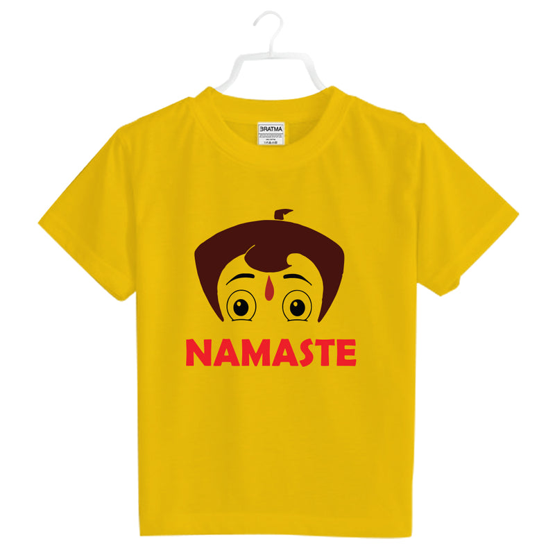 Namaste Printed Girls T-Shirt