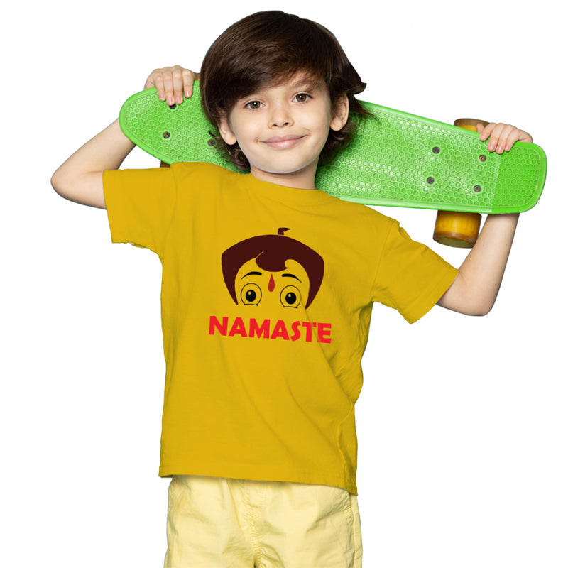 Namaste Printed Boys T-Shirt