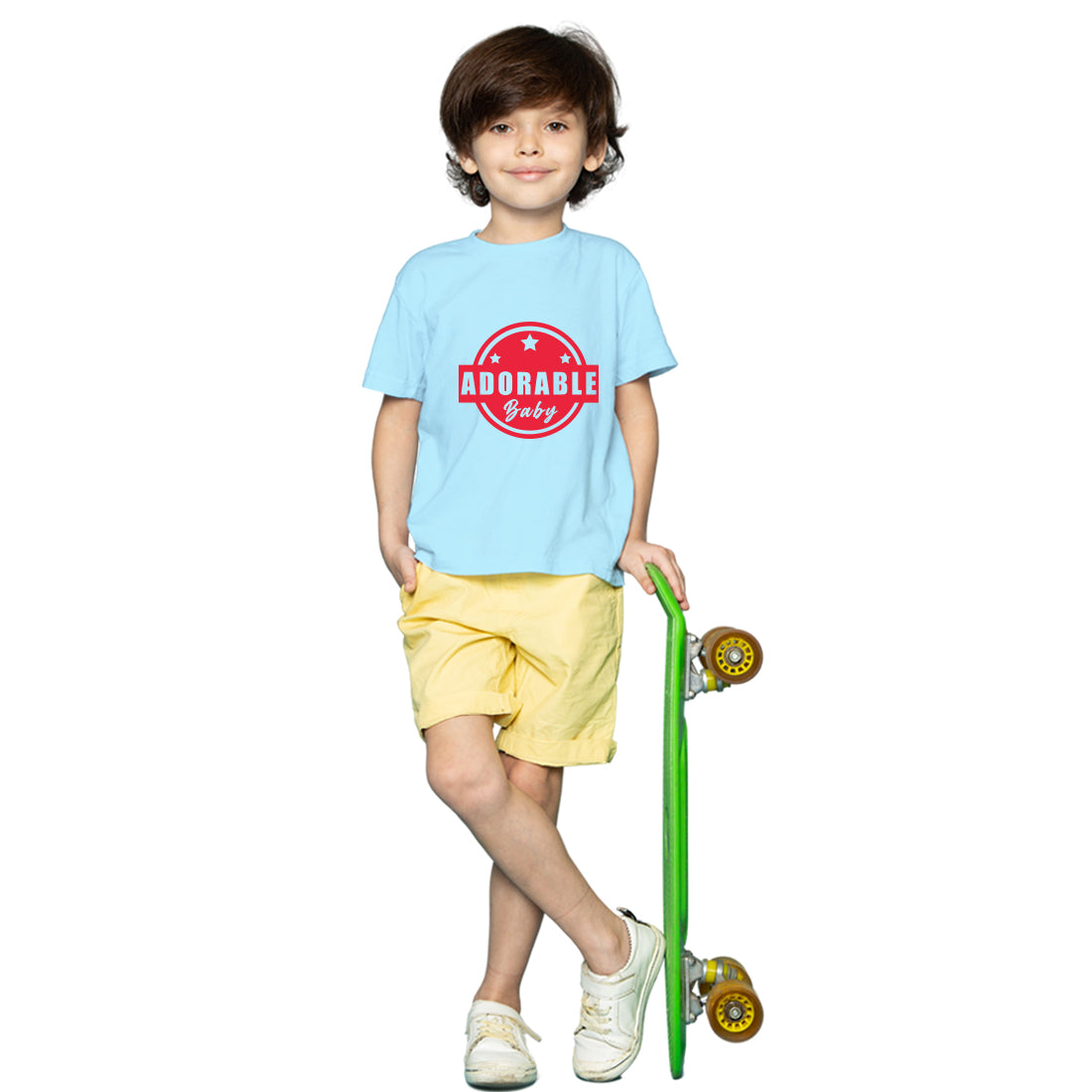 Custom Design T-Shirts for kids in kolkata #color_sky blue