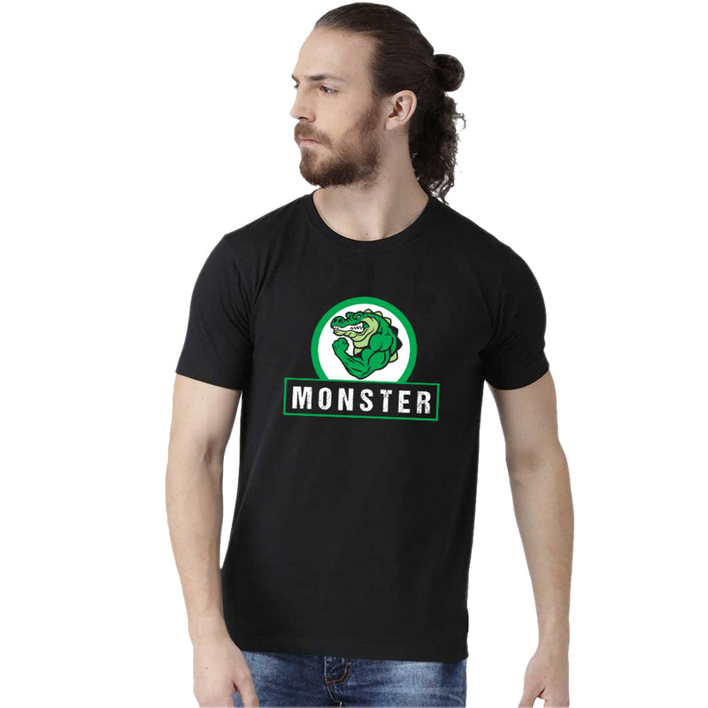 Monster Printed Men T-Shirt