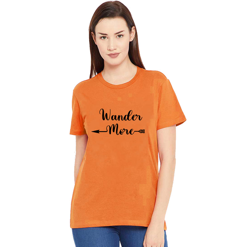 Wander More Printed Women T-Shirt