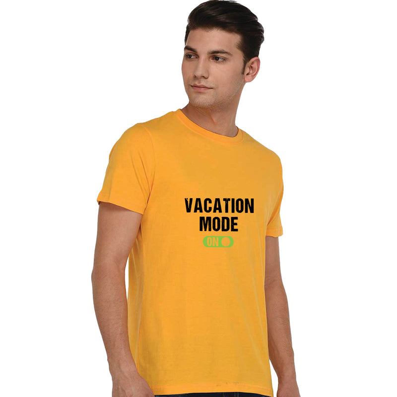 Vacation Mode on Printed Men T-Shirt