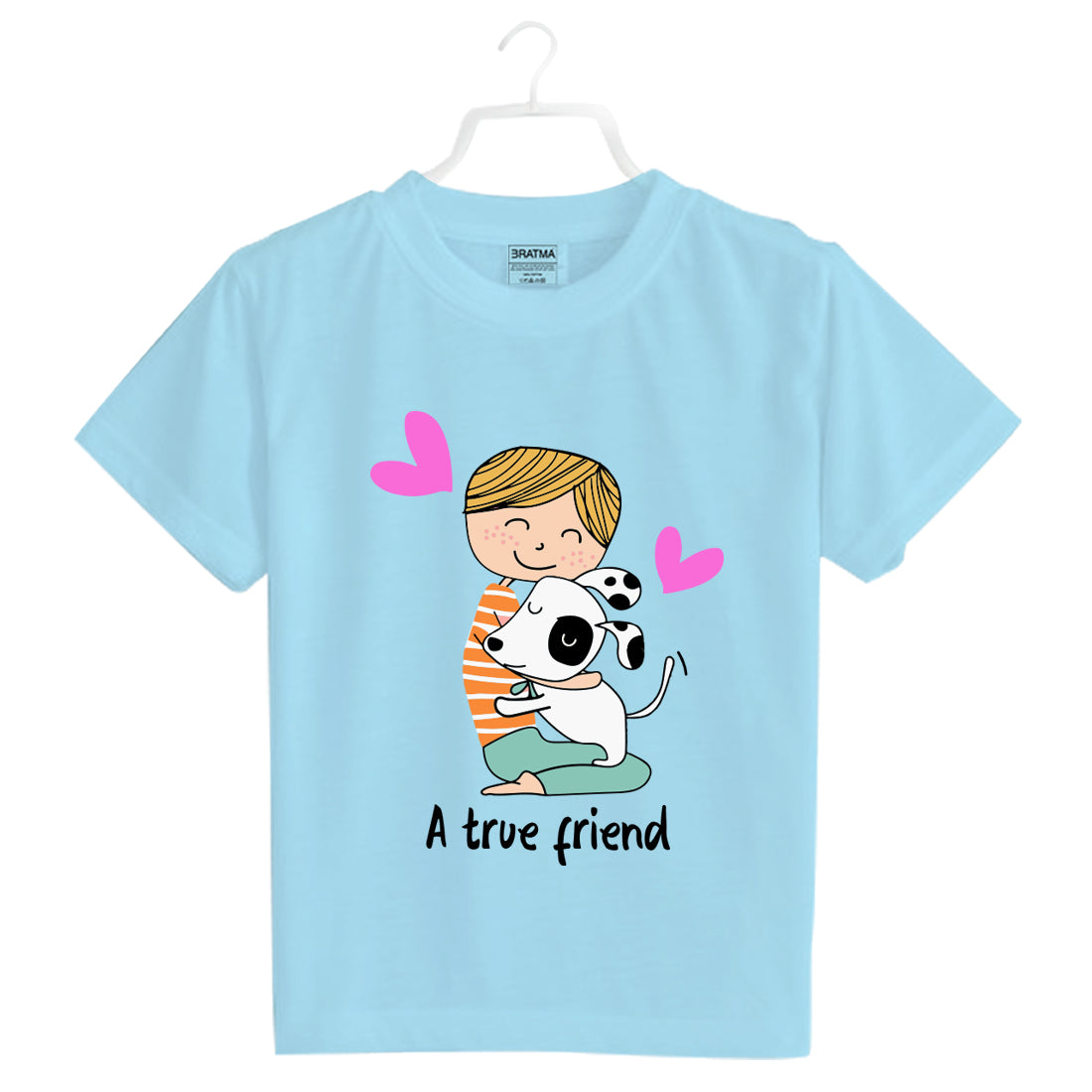 Custom Design T-Shirts for kids in kolkata #Color_Sky Blue