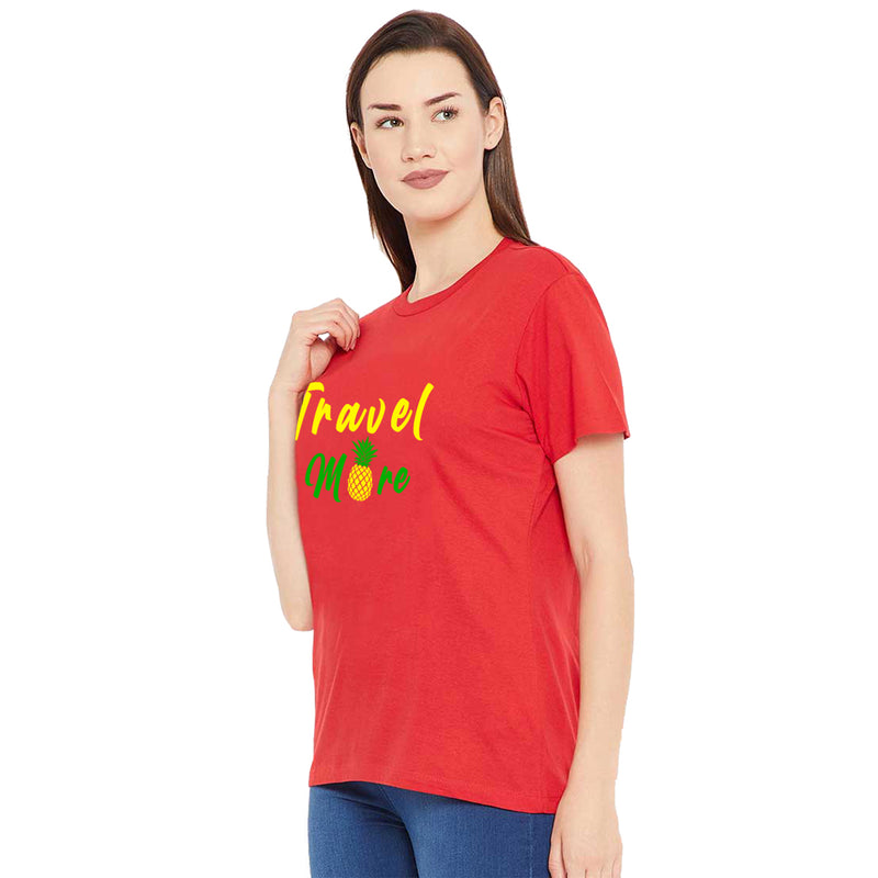 Travel more Printed Women T-Shirt