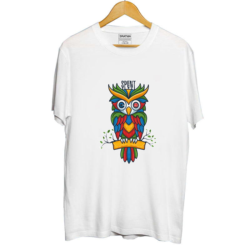 Owl Printed Men T-Shirt